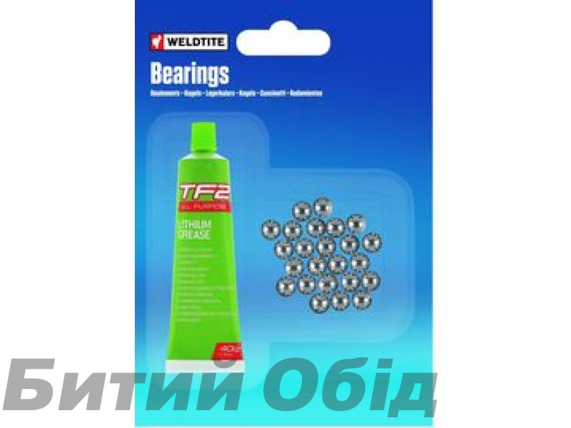 Ремкомплект для втулок Weldtite 06173 шарики 3/16" х 36шт + смазка 5гр