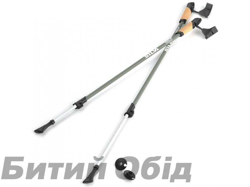 Палиці для скандинавської ходьби Silva Walking Poles Aluminum Cork