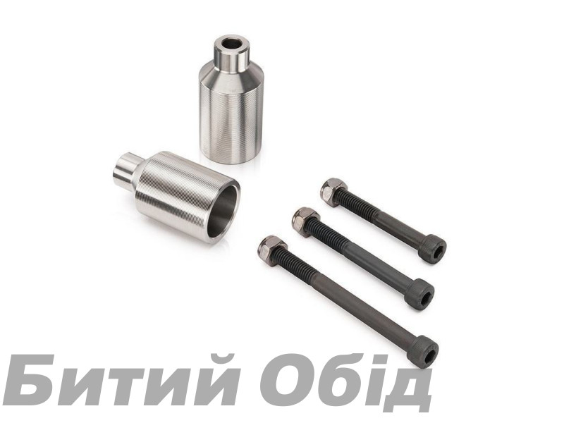 Пеги для трюкового самоката HIPE Pegs PHIPE02. silver matt