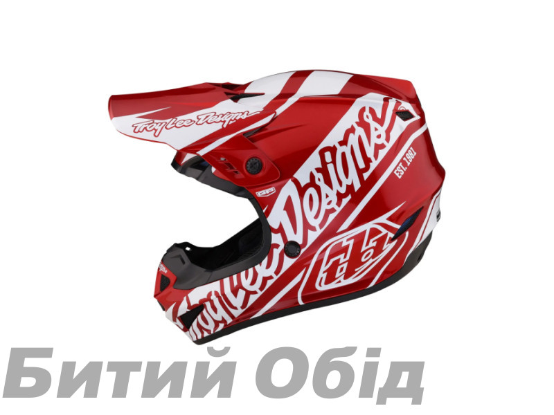 Мотошлем TLD GP HELMET SLICE RED/ WHITE 