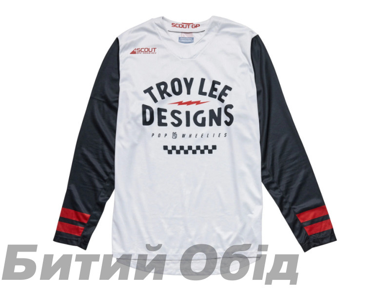 Мото джерси TLD Scout GP Jersey RIDE ON [CHARCOAL/VINTAGE WHITE] 