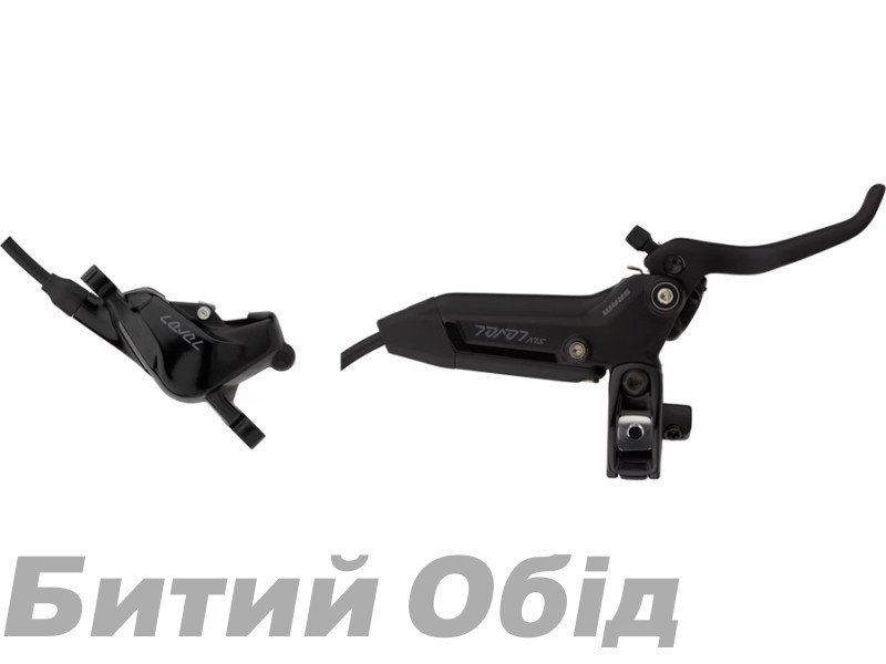 Тормоз дисковый SRAM Level Silver Stealth 2 Piston -  Aluminum Lever, Stainless Hardware, Reach Adj, Black Ano (includes MMX Clamp, Rotor/Bracket sold separately) C1