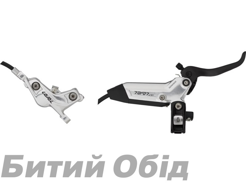 Тормоз дисковый SRAM Level Ultimate Stealth 4 Piston - Carbon Lever, Ti Hardware, Reach Adj, Clear Ano (includes MMX Clamp, Rotor/Bracket sold separately) C1