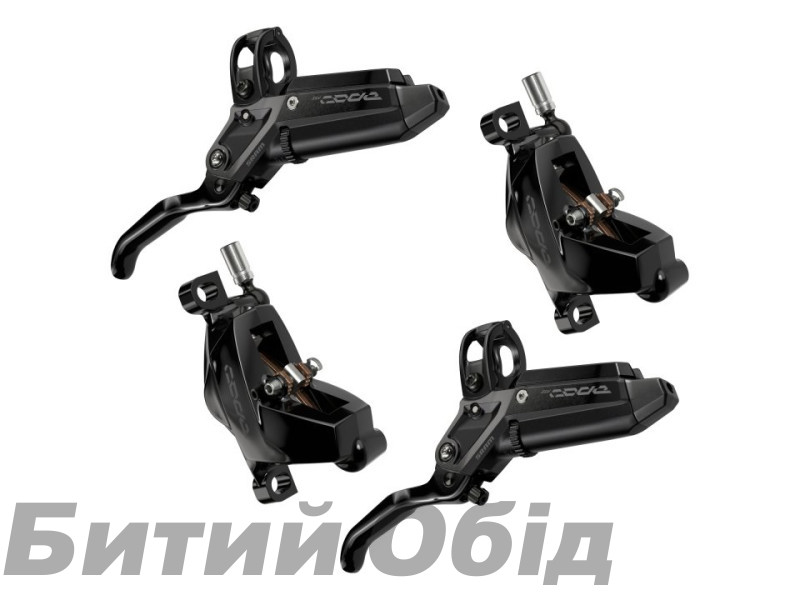 Гальма дискові SRAM Code Silver Stealth - Aluminum Lever, Stainless Hardware, Reach/Contact Adj ,SwingLink, Black Ano (includes MMX Clamp, Rotor/Bracket sold separately)C1