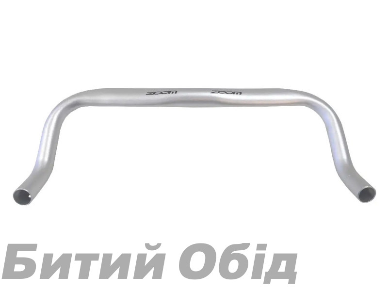 Руль ZOOM DR-AL-149BTFOV fixed-gear 420x31.8мм алюмин. silver