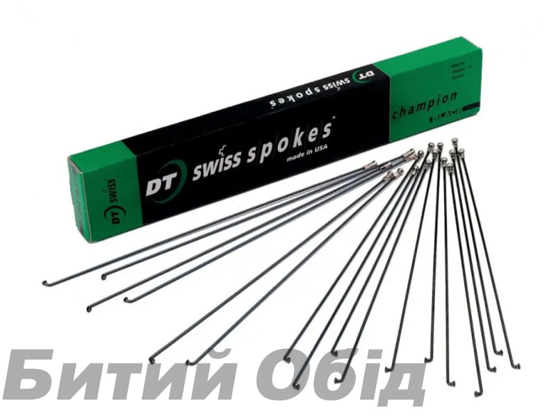 Спицы DT SWISS Champion 2.0 x 100шт (черные)