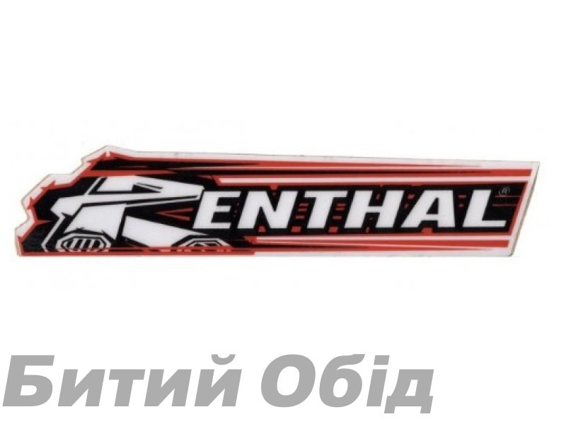 Наліпка Renthal Cycle Decal 100mm [Red]
