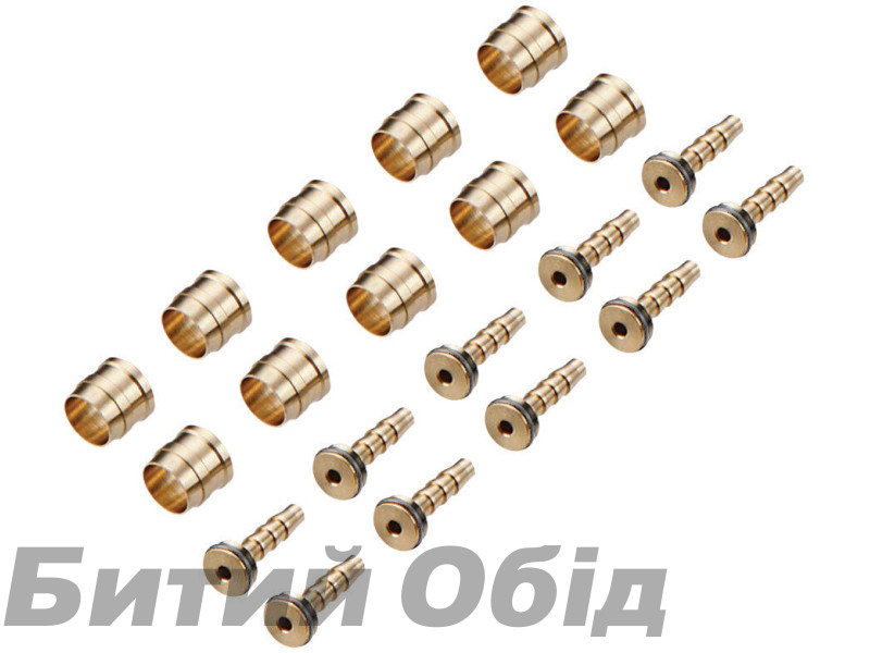 Набор фитингов для гидролинии Tektro (оливка + пин 10 шт) 5,5мм