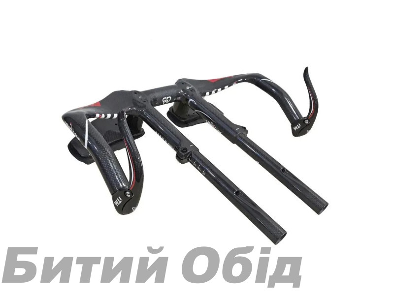 Руль + ручки тормоза ITM SATURN Time Trial carbon