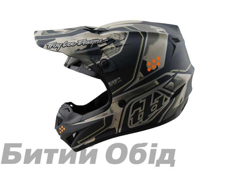 Мото шлем TLD GP PRO HELMET; TROOPER [BLACK / CAPER] 