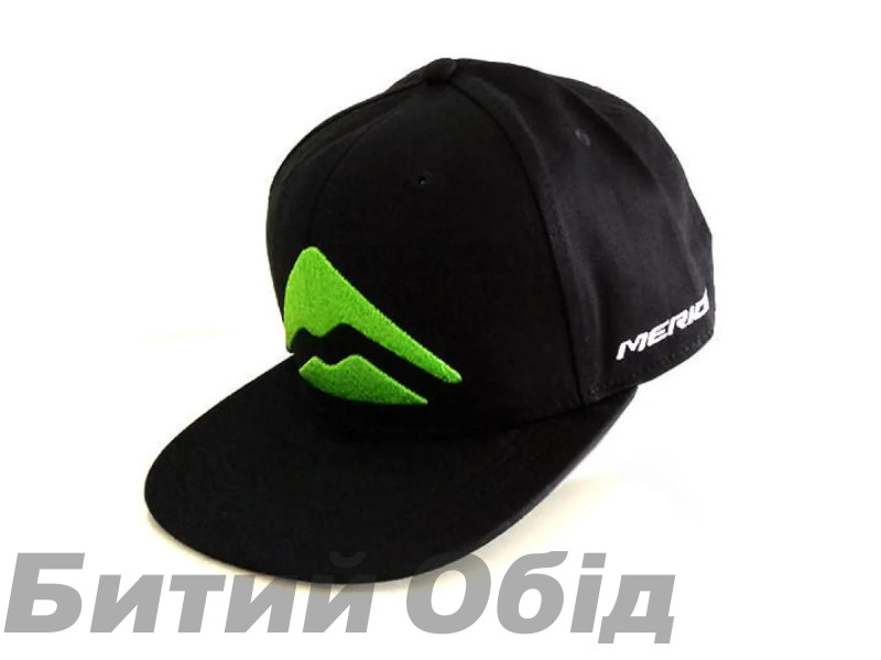 Кепка MERIDA SNAPBACK CAP,COTTON BLACK GREEN M LOGO Кепка MERIDA SNAPBACK CAP,COTTON BLACK GREEN M LOGO