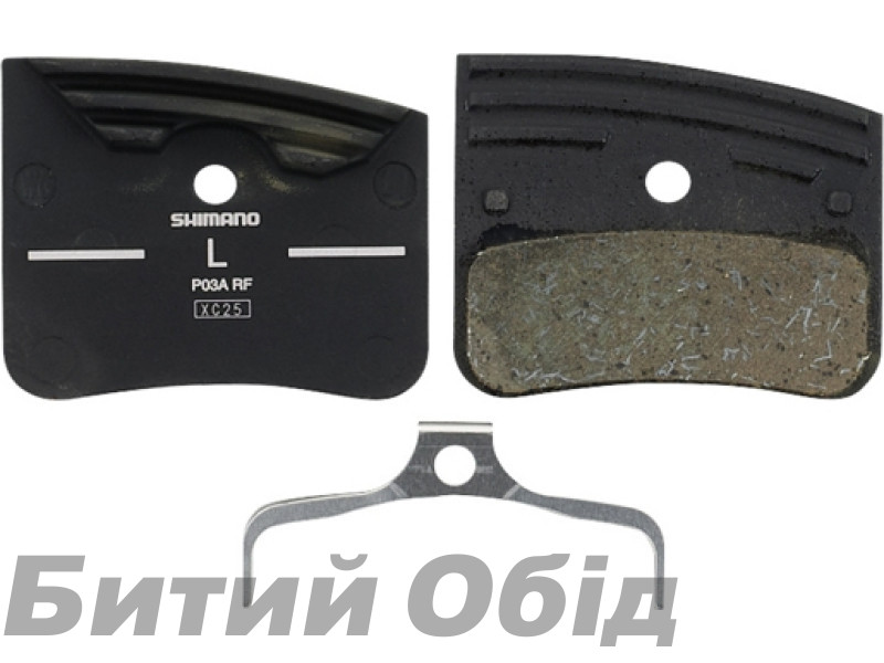 Тормозные колодки Shimano P03A-RF с радиатором, полимер/resin