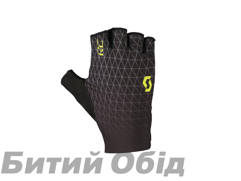Велоперчатки SCOTT JR RC SF black/sulphur yellow Велоперчатки SCOTT JR RC SF black/sulphur yellow