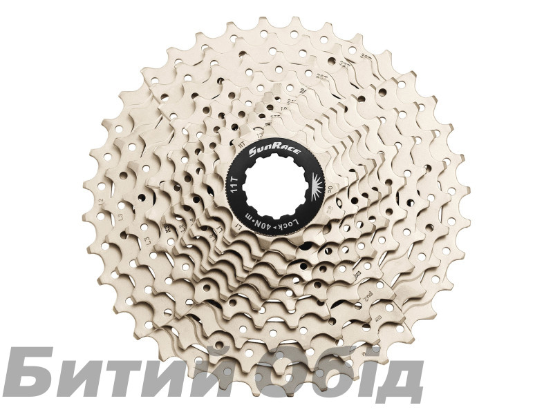 Кассета SUN RACE 10-k 11-28T RS1 стальной паук, Metallic Silver