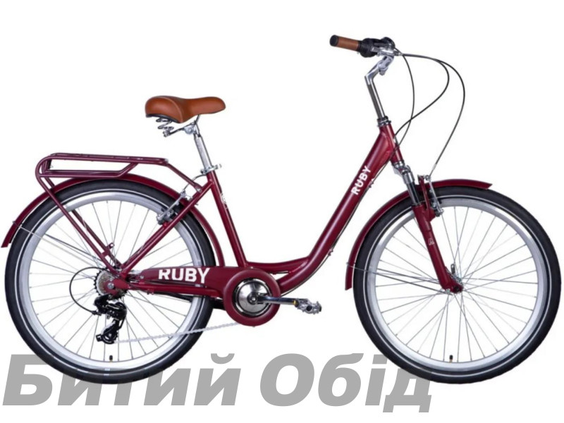 Велосипед Dorozhnik RUBY Vbr FR рама-17" 2024 крылья, крыло пер., крыло зад., подножка, звонок Велосипед Dorozhnik RUBY Vbr FR рама-17" 2024 крылья, крыло пер., крыло зад., подножка, звонок