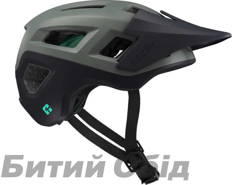 Шлем LAZER Coyote KinetiCore, зеленый с синим, разм. L