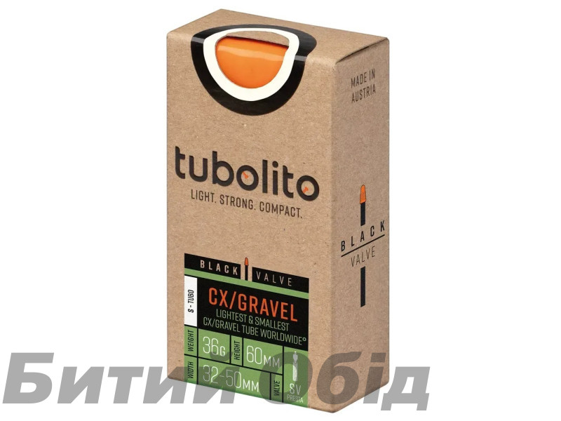 Камера Tubolito TPU 28 (32/50-584/622) S-TUBO-CX/GRAVEL-ALL, SV60 (черн).