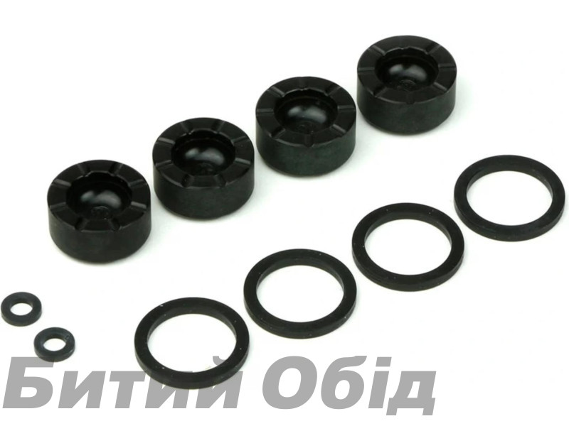 Комплект поршней для дискового тормозного суппорта SRAM DISC BRAKE CALIPER PISTON KIT - (INCLUDES 4-18MM CALIPER PISTONS, SEALS,  O-RINGS) - MAVEN BASE (A1)