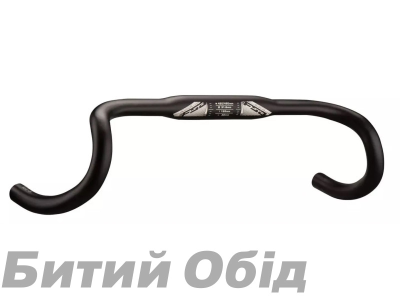 Руль FSA ADVENTURE AGX COMPACT Ø31,8мм, 125мм drop, 80мм reach, черный