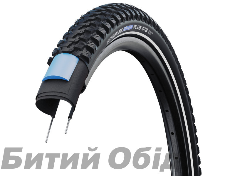 Покришка Schwalbe MARATHON PLUS MTB SmartGuard 27.5 (54-584) TwinSkin, B/B+RT HS468 ADDIX 67EPI 36B