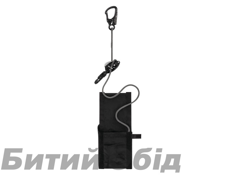 Спусковое устройство с сумкой Petzl Exo Eashook black 15m