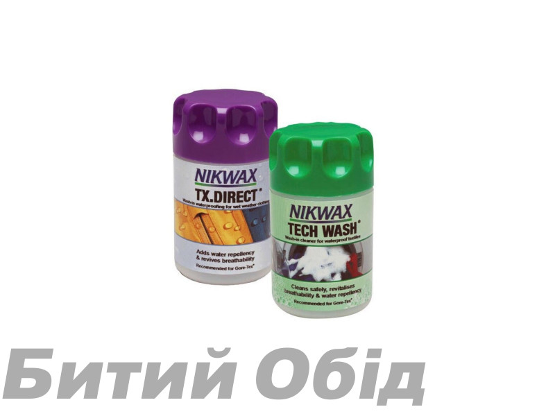 Набор Nikwax Mini Twin Pack (Tech Wash 150ml + TX Direct 100ml)