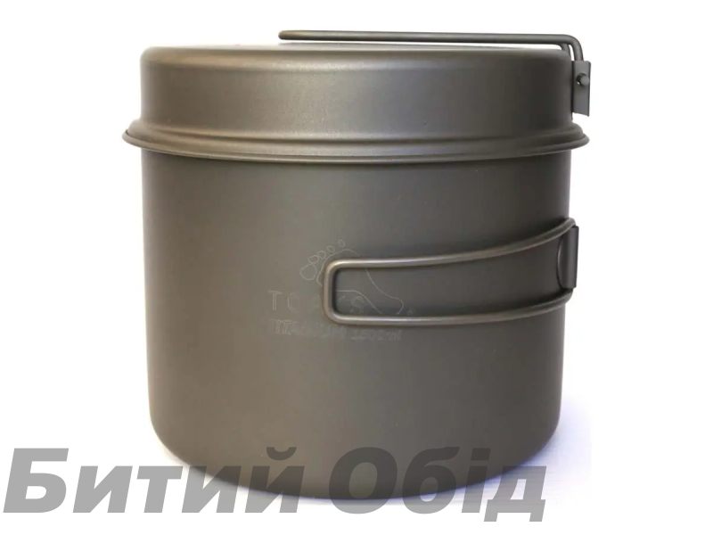 Кастрюля + сковорода Toaks Titanium 1600ml Pot with Pan 