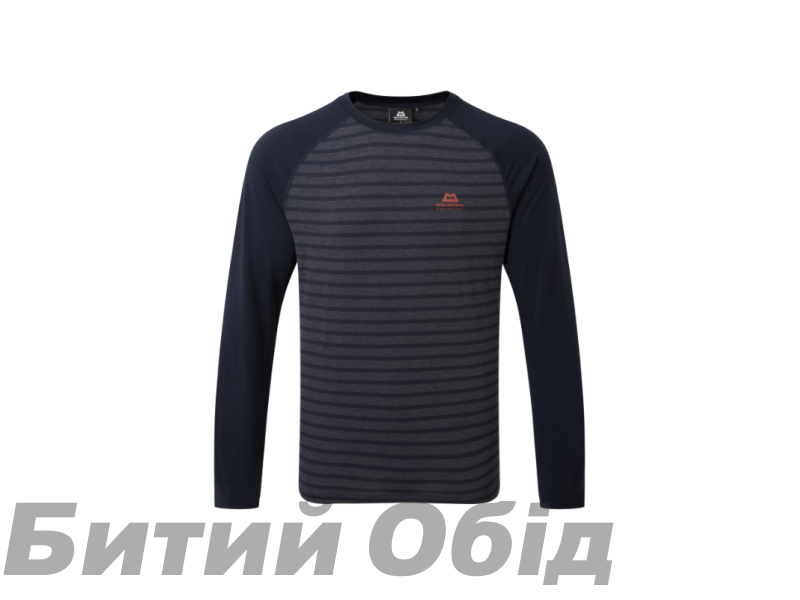 Футболка Mountain Equipment Redline LS Tee, Cosmos stripe/Cosmos