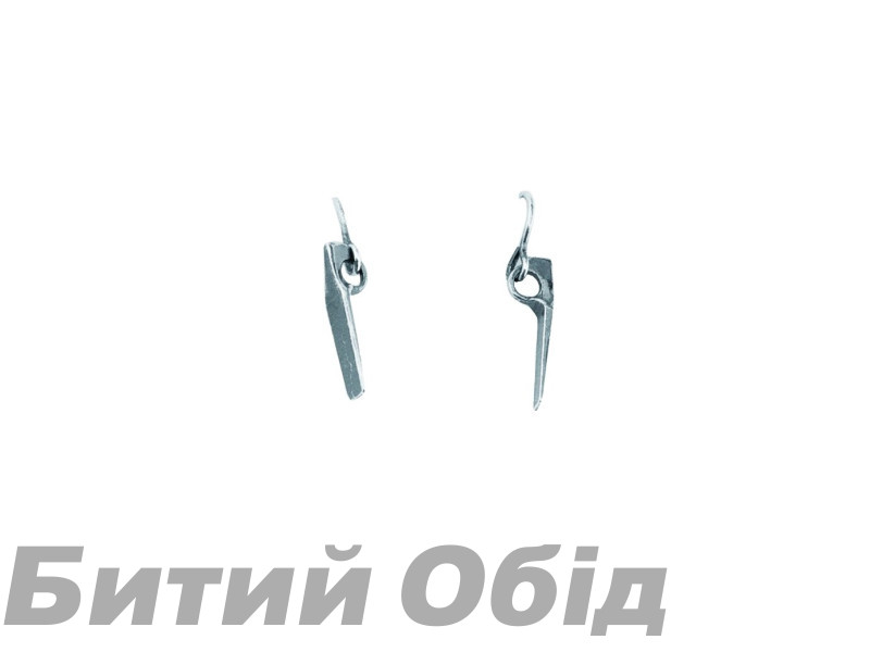 Серьги Rock Empire Earrings: Antiqued Silver Pitons Ag 925