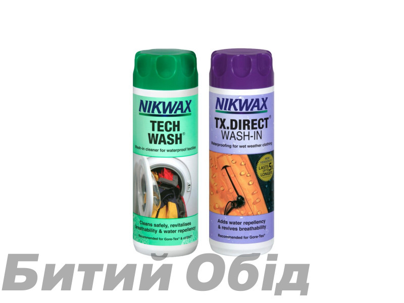 Набор Nikwax Twin Pack (Tech Wash 300ml + TX Direct 300ml)
