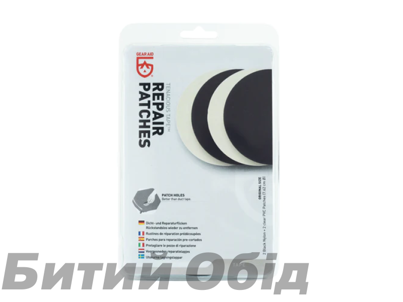 Заплаты для ремонта mcnett (Gear Aid) TENACIOUS Patches 