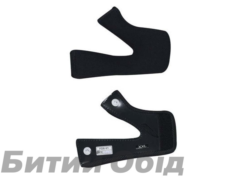 Вкладиші для мотошолому FOX V1 CHEEK PADS [BLK]