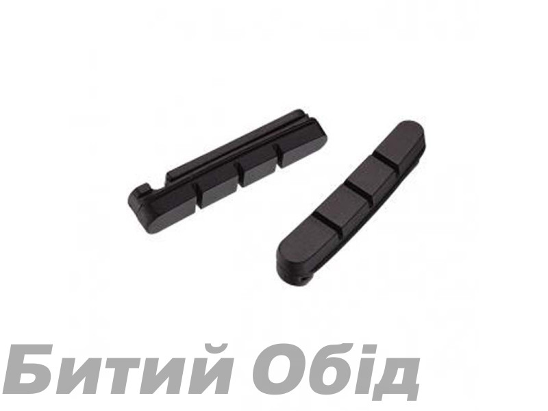 Гума на гальмівні колодки Tektro P422.11 (Rubber) 55мм, чорний, пара