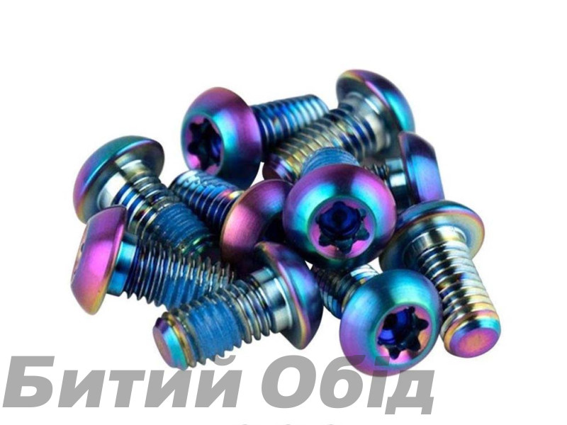 Болты ротора SRAM - Titanium T25. Rainbow Bolts (12шт)