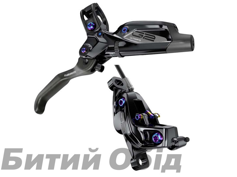 Тормоз SRAM G2 Ultimate, Carbon Lever, Rainbow Hardware, Reach, SwingLink, Contact, Gloss Black