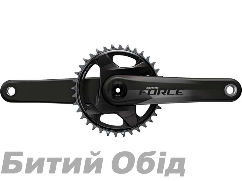 Шатуни Sram Force 1x D1 24mm Gloss (BB not included)