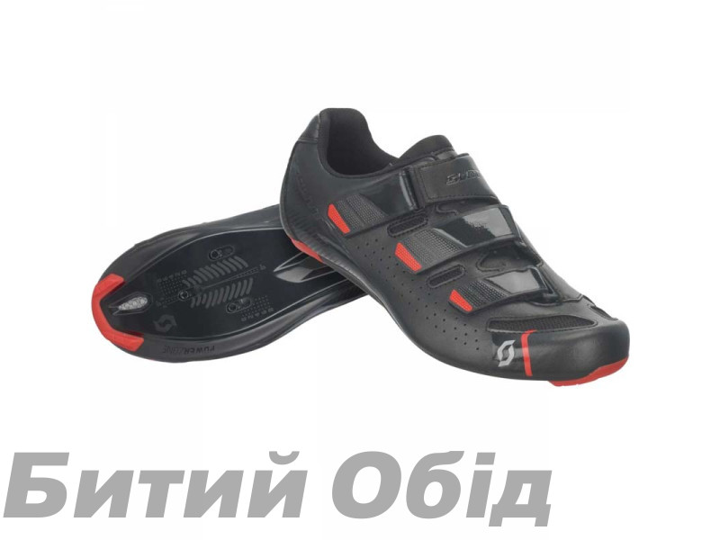 Шосейні велотуфлі SCOTT ROAD COMP чорно/червоні - 47.0 Шосейні велотуфлі SCOTT ROAD COMP чорно/червоні - 47.0