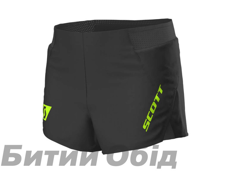 Шорты для бега SCOTT SPLIT RC чёрно/жёлтые XL Шорты для бега SCOTT SPLIT RC чёрно/жёлтые XL